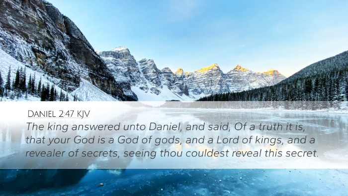 Daniel 2:47 KJV Bible Verse Image