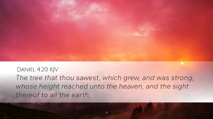 Daniel 4:20 KJV Bible Verse Image