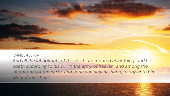 Daniel 4:35 KJV Bible Verse Image