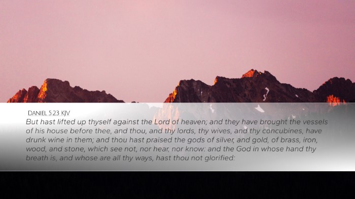Daniel 5:23 KJV Bible Verse Image