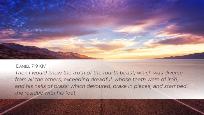 Daniel 7:19 KJV Bible Verse Image