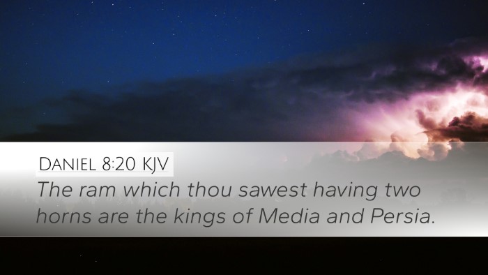 Daniel 8:20 KJV Bible Verse Image