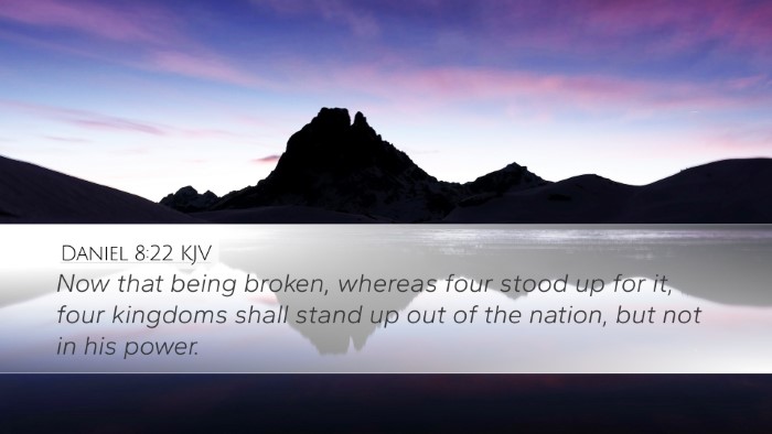 Daniel 8:22 KJV Bible Verse Image