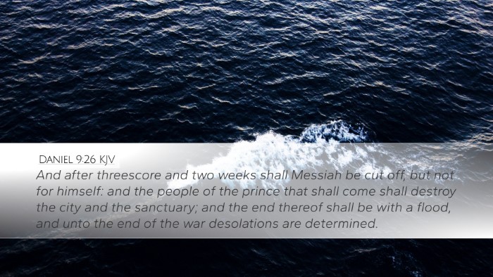 Daniel 9:26 KJV Bible Verse Image