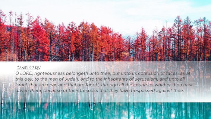 Daniel 9:7 KJV Bible Verse Image