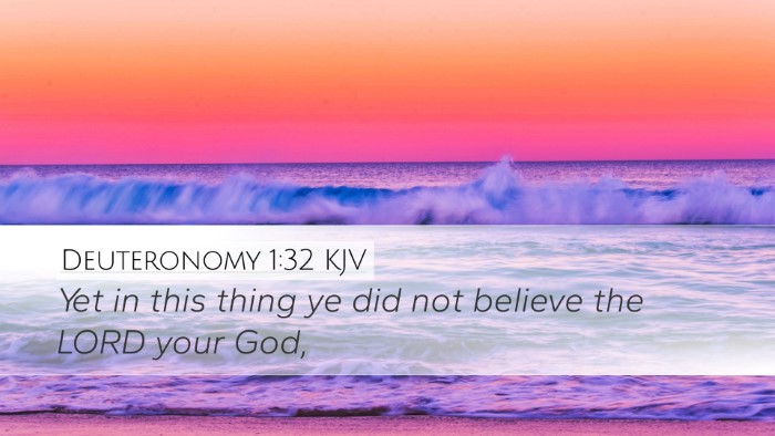 Deuteronomy 1:32 KJV Bible Verse Image