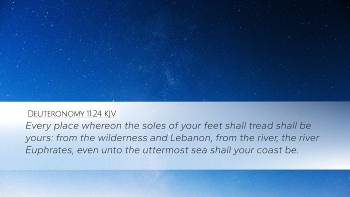 Deuteronomy 11:24 KJV Bible Verse Image