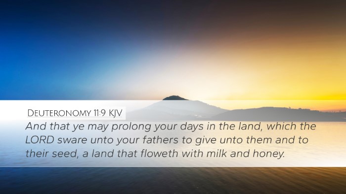 Deuteronomy 11:9 KJV Bible Verse Image