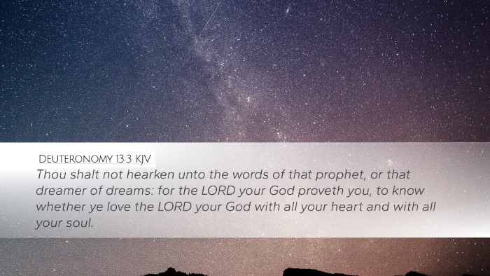 Deuteronomy 13:3 KJV Bible Verse Image