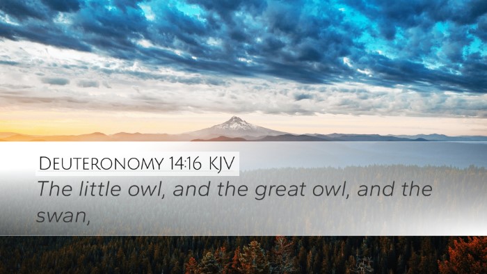 Deuteronomy 14:16 KJV Desktop Wallpaper - The little owl, and the great owl, and the - Desktop Bible Verse Wallpaper