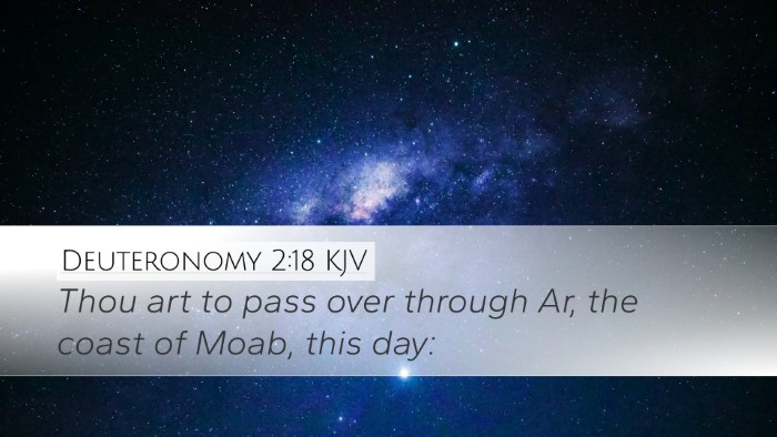 Deuteronomy 2:18 KJV Bible Verse Image