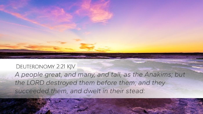 Deuteronomy 2:21 KJV Bible Verse Image