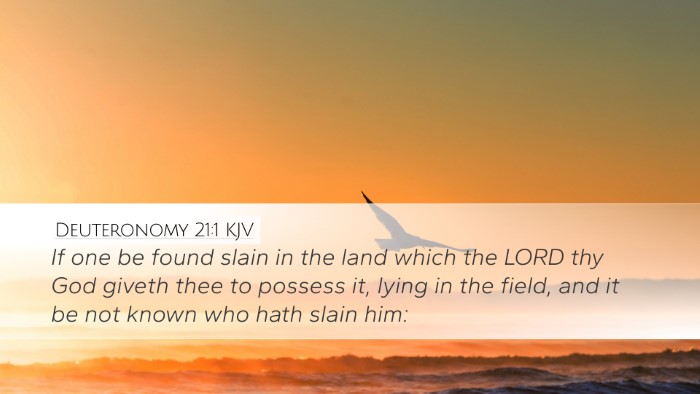 Deuteronomy 21:1 KJV Bible Verse Image