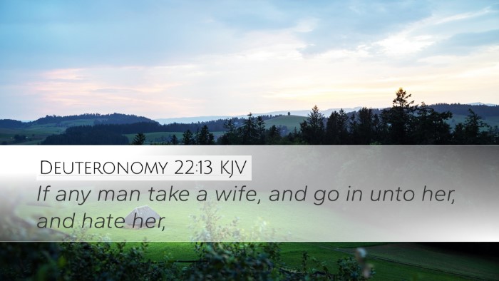 Deuteronomy 22:13 KJV Desktop Wallpaper - If any man take a wife, and go in unto her, and - Desktop Bible Verse Wallpaper