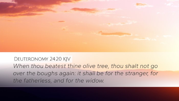 Deuteronomy 24:20 KJV Desktop Wallpaper - When thou beatest thine olive tree, thou shalt - Desktop Bible Verse Wallpaper
