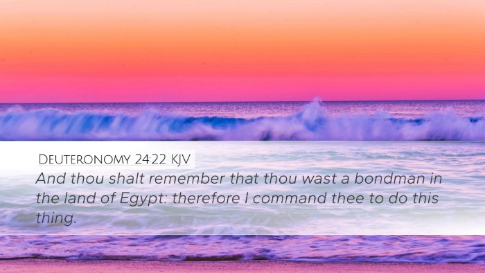 Deuteronomy 24:22 KJV Bible Verse Image