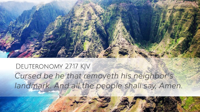 Deuteronomy 27:17 KJV Bible Verse Image