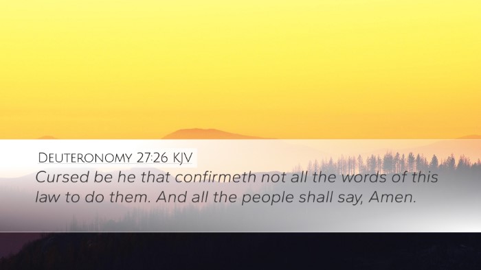 Deuteronomy 27:26 KJV Bible Verse Image