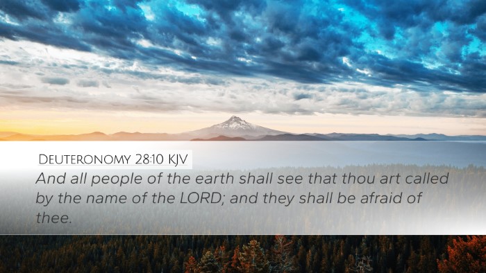 Deuteronomy 28:10 KJV Bible Verse Image