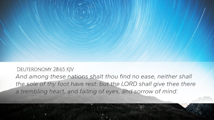 Deuteronomy 28:65 KJV Bible Verse Image