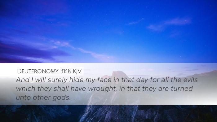 Deuteronomy 31:18 KJV Desktop Wallpaper - And I will surely hide my face in that day for - Desktop Bible Verse Wallpaper