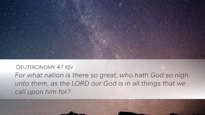 Deuteronomy 4:7 KJV Bible Verse Image