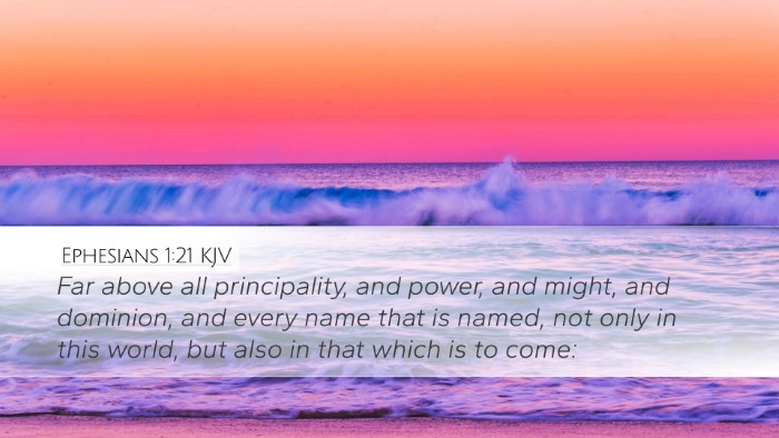 Ephesians 1:21 KJV Bible Verse Image