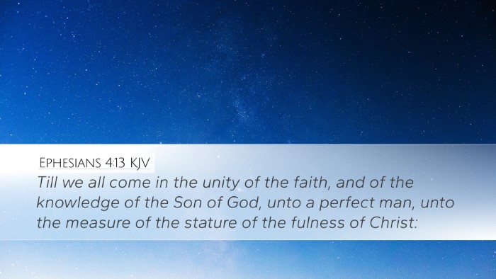 Ephesians 4:13 KJV Bible Verse Image