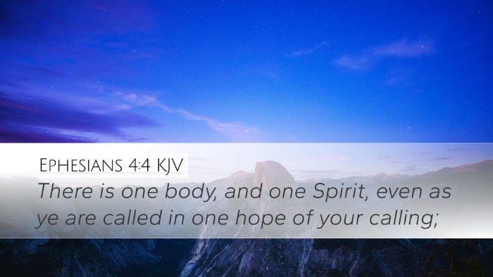 Ephesians 4:4 KJV Bible Verse Image
