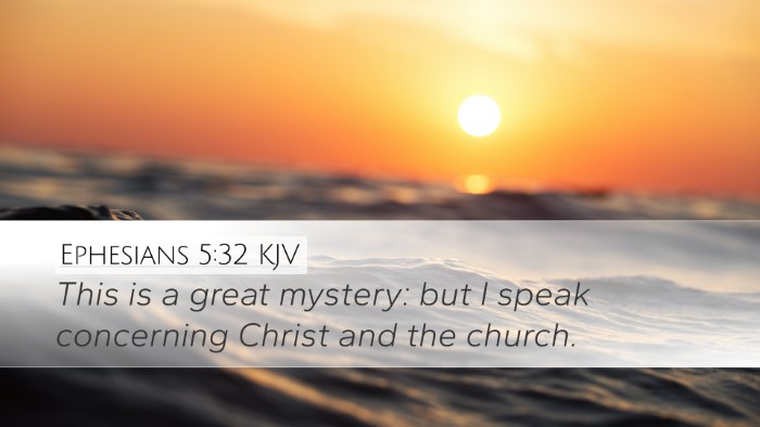 Ephesians 5:32 KJV Bible Verse Image