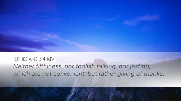 Ephesians 5:4 KJV Bible Verse Image