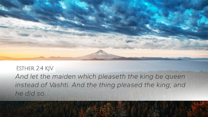 Esther 2:4 KJV Bible Verse Image