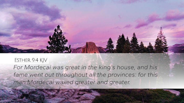 Esther 9:4 KJV Bible Verse Image