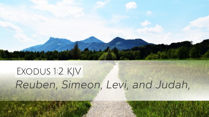 Exodus 1:2 KJV Bible Verse Image