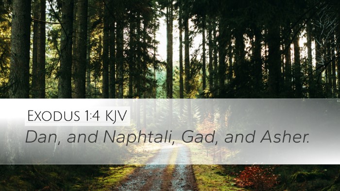 Exodus 1:4 KJV Desktop Wallpaper - Dan, and Naphtali, Gad, and - Desktop Bible Verse Wallpaper