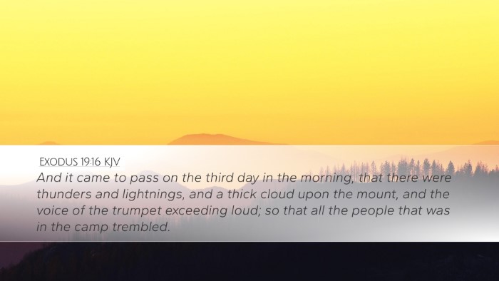 Exodus 19:16 KJV Bible Verse Image