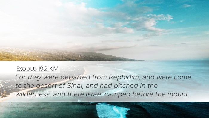 Exodus 19:2 KJV Bible Verse Image