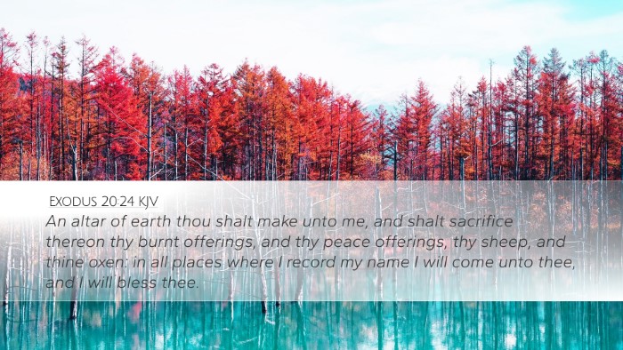 Exodus 20:24 KJV Bible Verse Image