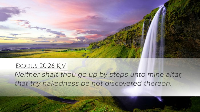 Exodus 20:26 KJV Bible Verse Image