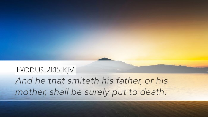 Exodus 21:15 KJV Bible Verse Image