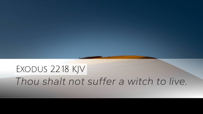 Exodus 22:18 KJV Bible Verse Image