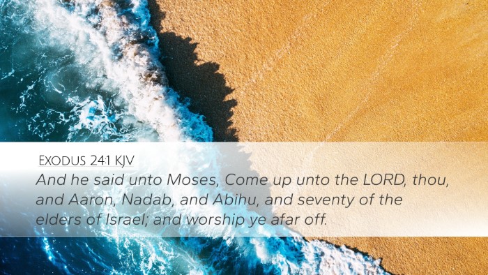 Exodus 24:1 KJV Bible Verse Image