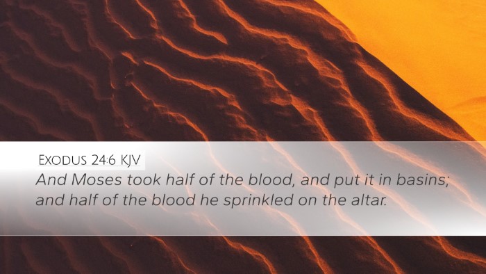 Exodus 24:6 KJV Bible Verse Image