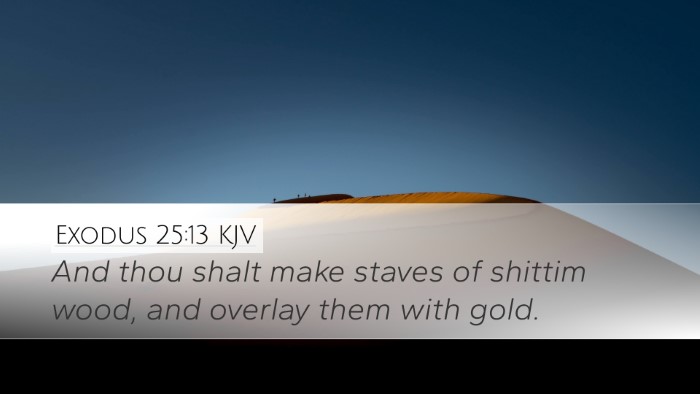 Exodus 25:13 KJV Bible Verse Image