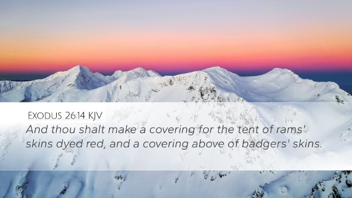 Exodus 26:14 KJV Bible Verse Image