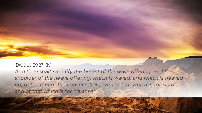 Exodus 29:27 KJV Bible Verse Image