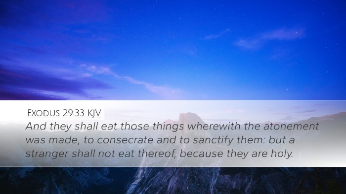 Exodus 29:33 KJV Bible Verse Image