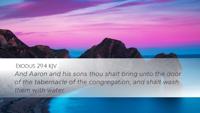 Exodus 29:4 KJV Bible Verse Image