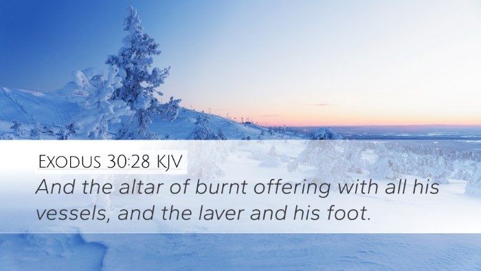 Exodus 30:28 KJV Bible Verse Image