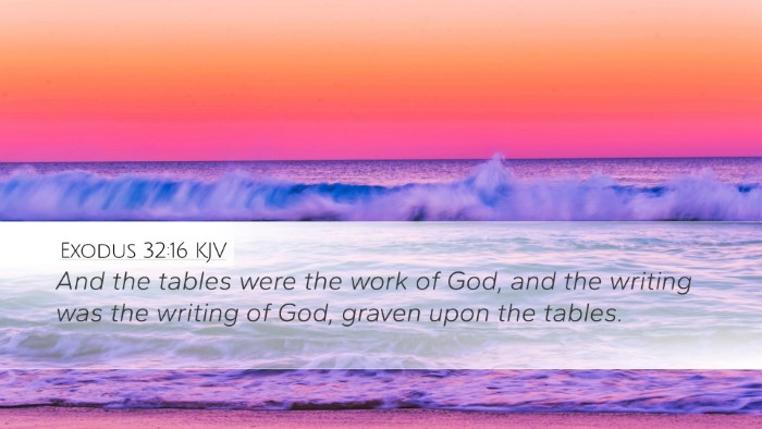 Exodus 32:16 KJV Bible Verse Image